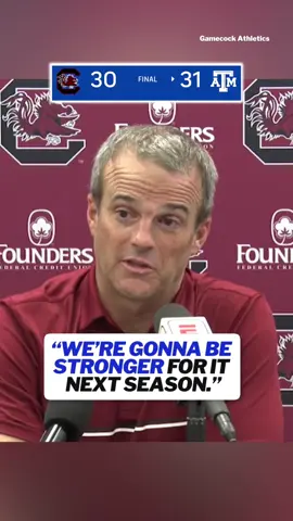 Shane Beamer says the Gamecocks will be “better and stronger” next season after their struggles in 2025 🗣️ #cfb #CollegeFootball #footballtiktok 
