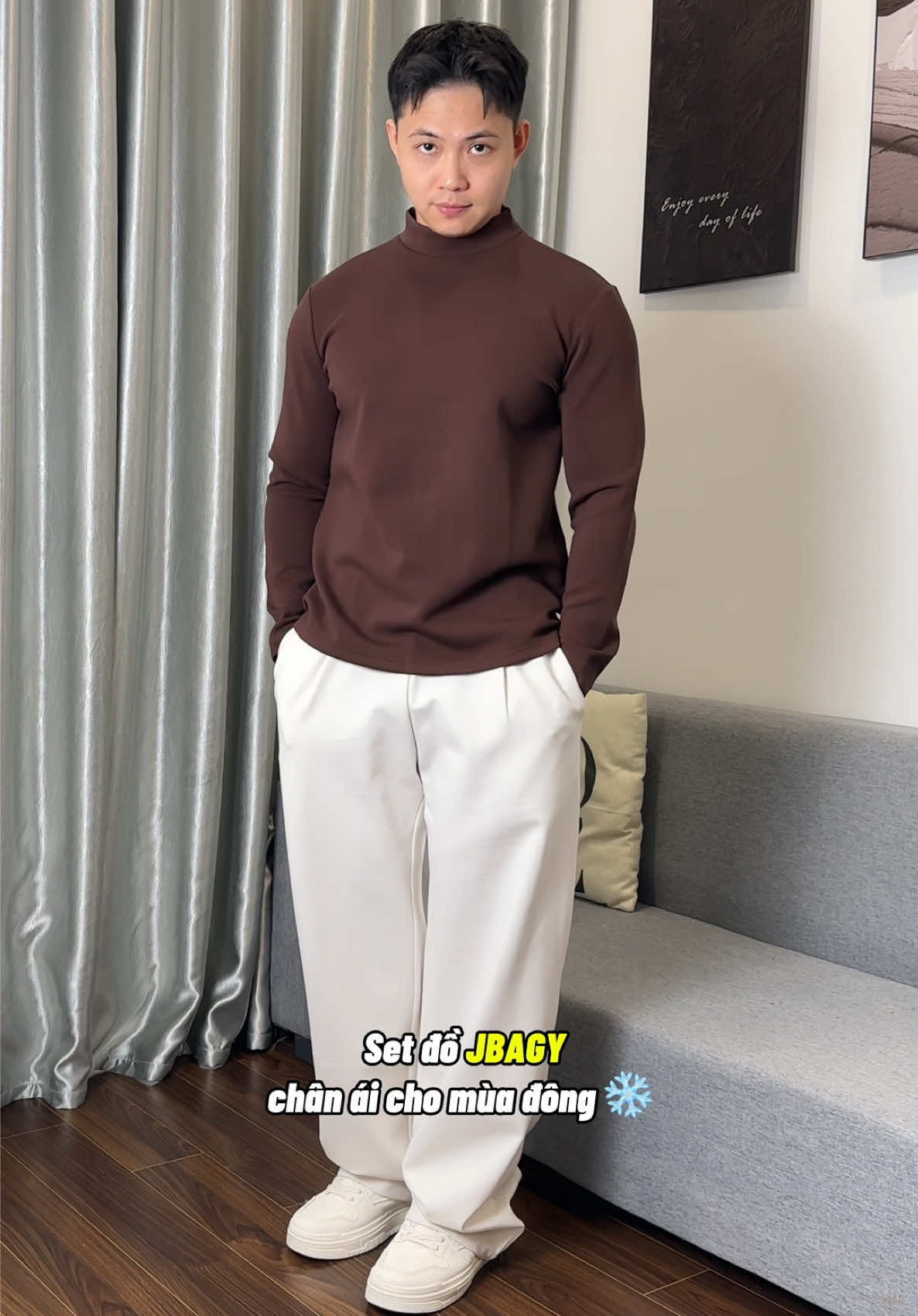 Set đồ cho mùa đông: Áo giữ nhiệt + quần suông ống rộng!  #jbagy #aogiunhiet #aogiunhietnam #quandaiongsuong #quandaiongrong 