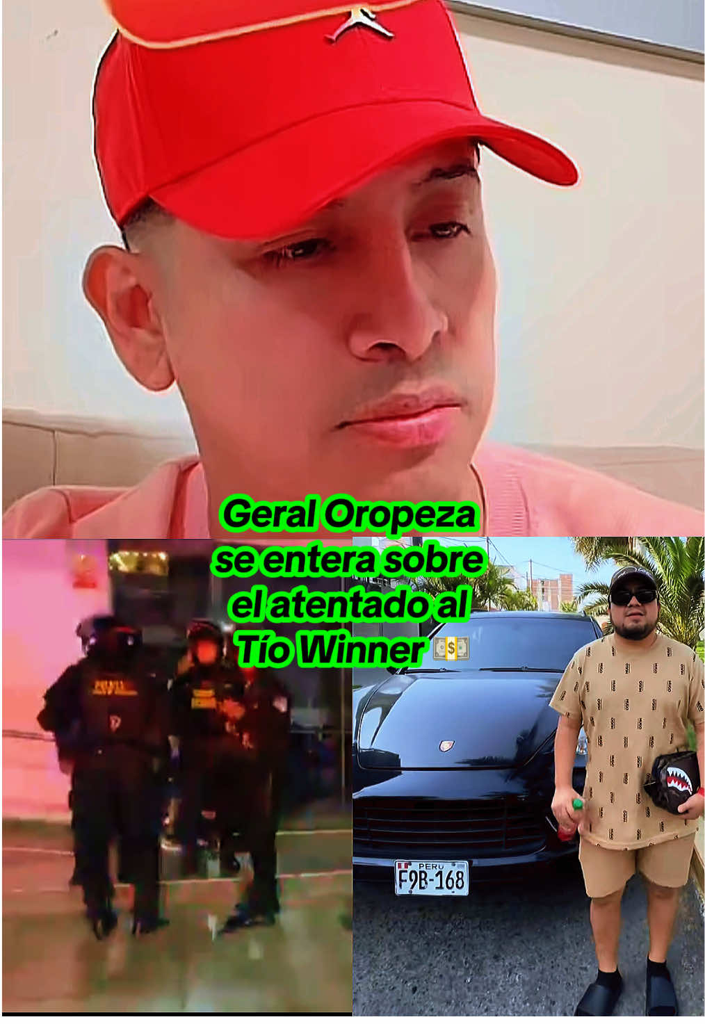 Geral Oropeza se entera sobre  el atentado al Tío Winner 💵 🦜  @𝐆𝐄𝐑𝐀𝐋𝐃_OROPEZA🦜🤍🍒🇵🇪 @gerald.el.patron🦜 @winneer_oficial #geraloropeza #geraldoropeza #tiowinner #trujillo #paratiiiiiiiiiiiiiiiiiiiiiiiiiiiiiii 