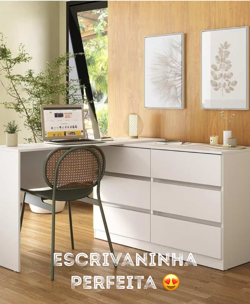 Escrivaninha c/ 6 gavetas 🛒 Compre aqui https://s.shopee.com.br/9fD6hRW4Av #comoda #escrivaninha #penteadeira 