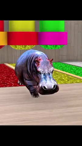 long Slide Animals Game #cartoon #kidsvideo #3dcartoon #longslideanimalgame #fyp 