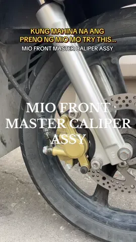 Wag tiisin ang sirang break caliper sobrang affordable lang netong MIO FRONT MASTER CALIPER ASSY set na , lever , hose at caliper nakatipid kana safe kapa nasa basket lang check out mo na‼️❤️ PAYDAY SALE #brakecalipermioi #breakcalipermiosporty #calipermiosoul #mio #brakecaliper 