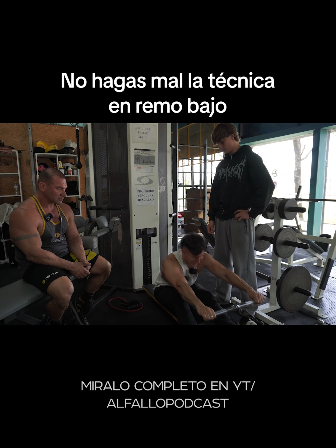 No hagas mal la técnica en remo bajo #gimnasio #entrenamiento #pesas #musculo #culturismo #gymbro
