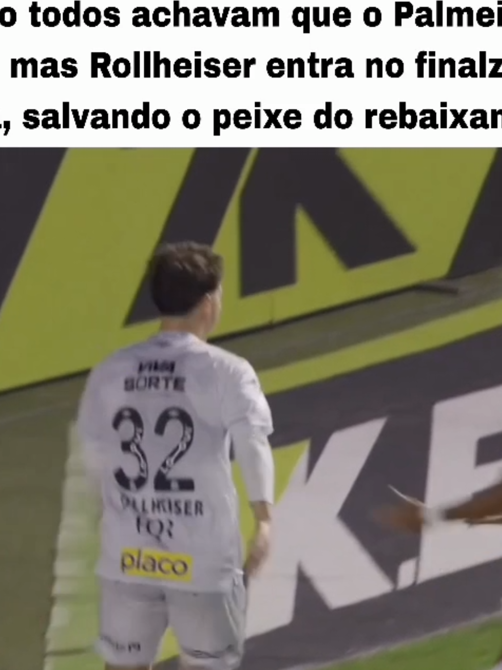 SANTOS VENCE O PALMEIRAS NA VILA ☠️🔥 #santos #palmeiras #rollheiser #futebol #fyp 