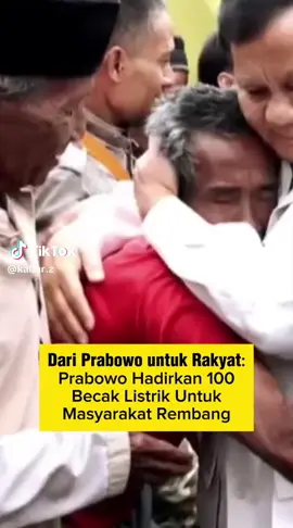 Perhatian Bapak Presiden kepada Tukang becak#Presiden RI #Bapak Prabowo