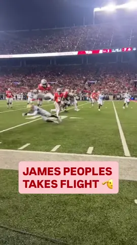 JAMES PEOPLES, ARE YOU SERIOUS? 🤯 #cfb #ohiostatefootball #buckeyes 