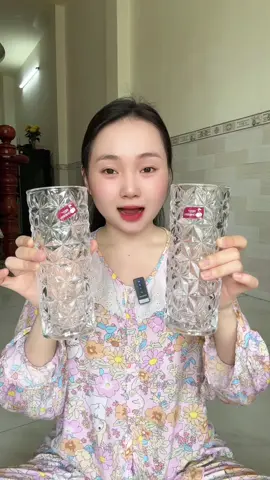 COMBO 2 BINH CAM HOA CAO 20CM HANG THUÝ TINH DÀY DĂN KHÓ BÊ #binhthuytinh #binhcamhoa #xuhuong 