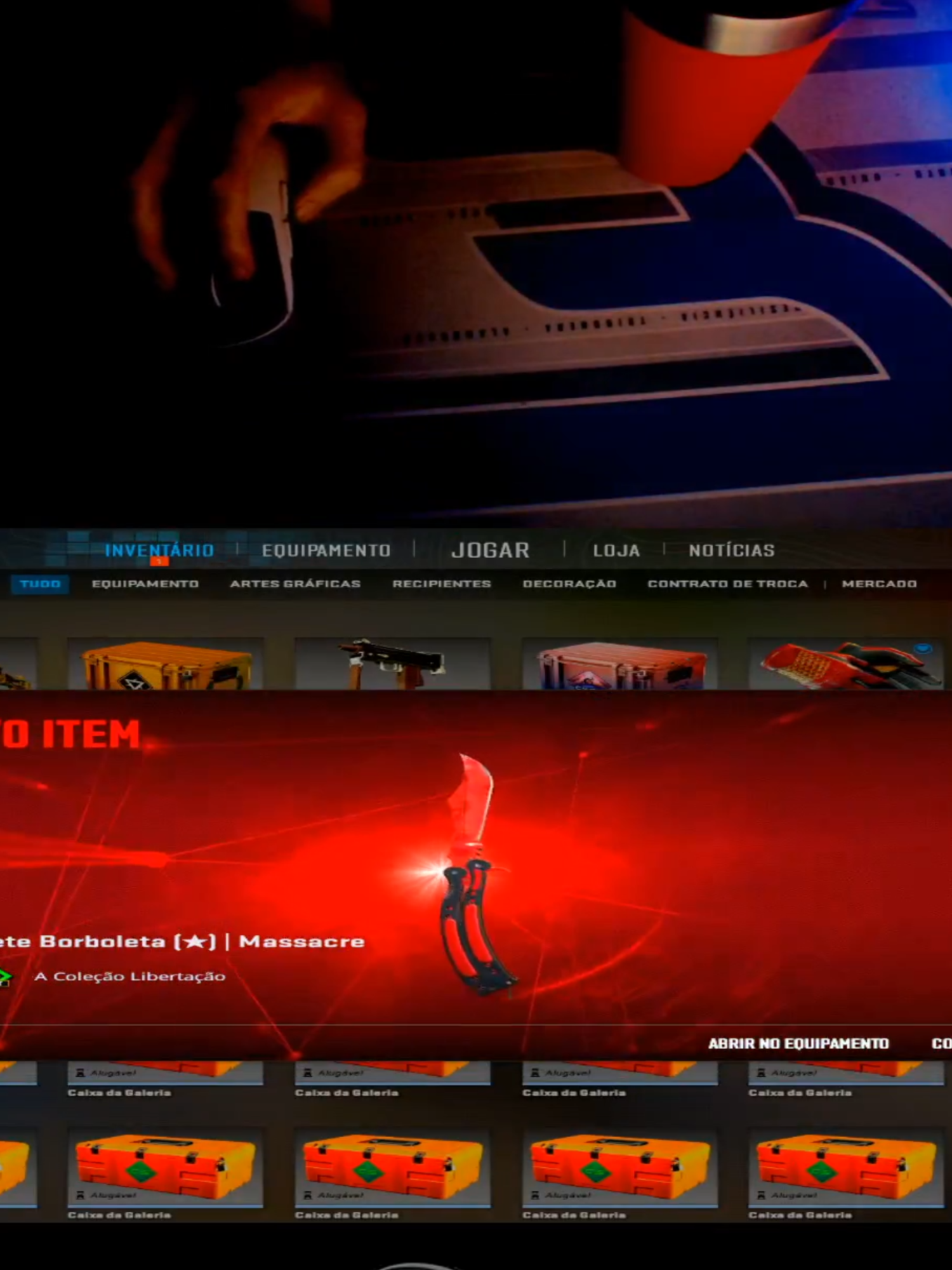 brunokenn compra sua nova butterfly em livestream #cs2 #csgo #120fps #faceitlvl10 #xantarespeek