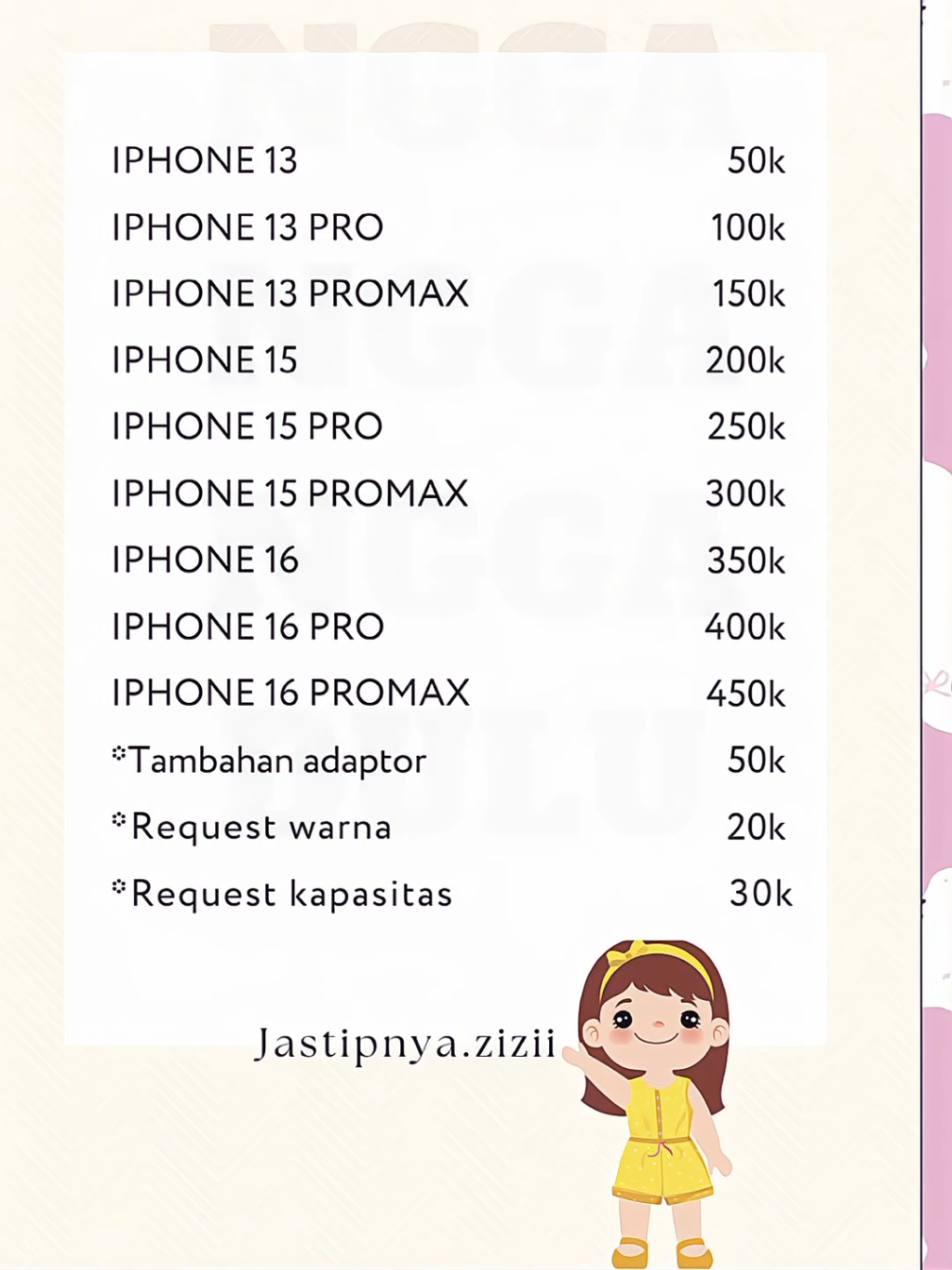 bisa ambil slot dari sekarangg yaa!🫰💋 #jastipiphone #iphone13 