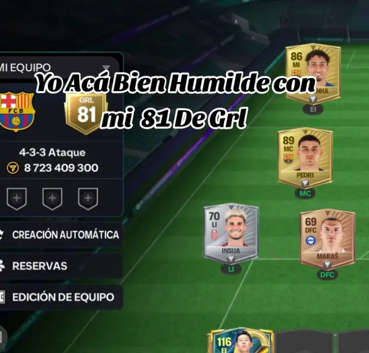 #fcmobile25 #tiktokviral #fyp #eafc25 #equipo 