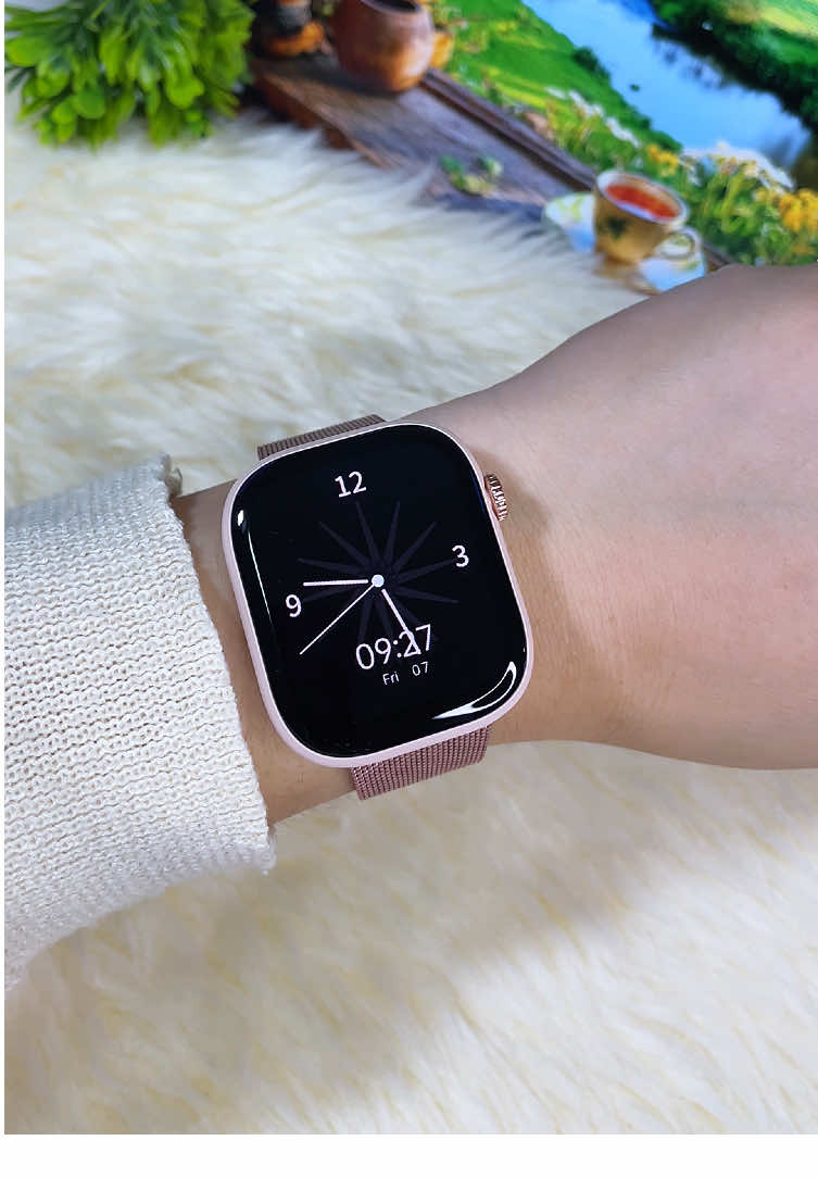 Replying to @A’tin MariaJuanaShop Huafit S10 with metal strap size 22mm #Huafits10 #AolonHuafitSmartwatch #45mmsmartwatch #pinksmartwatch #watchforwomen 