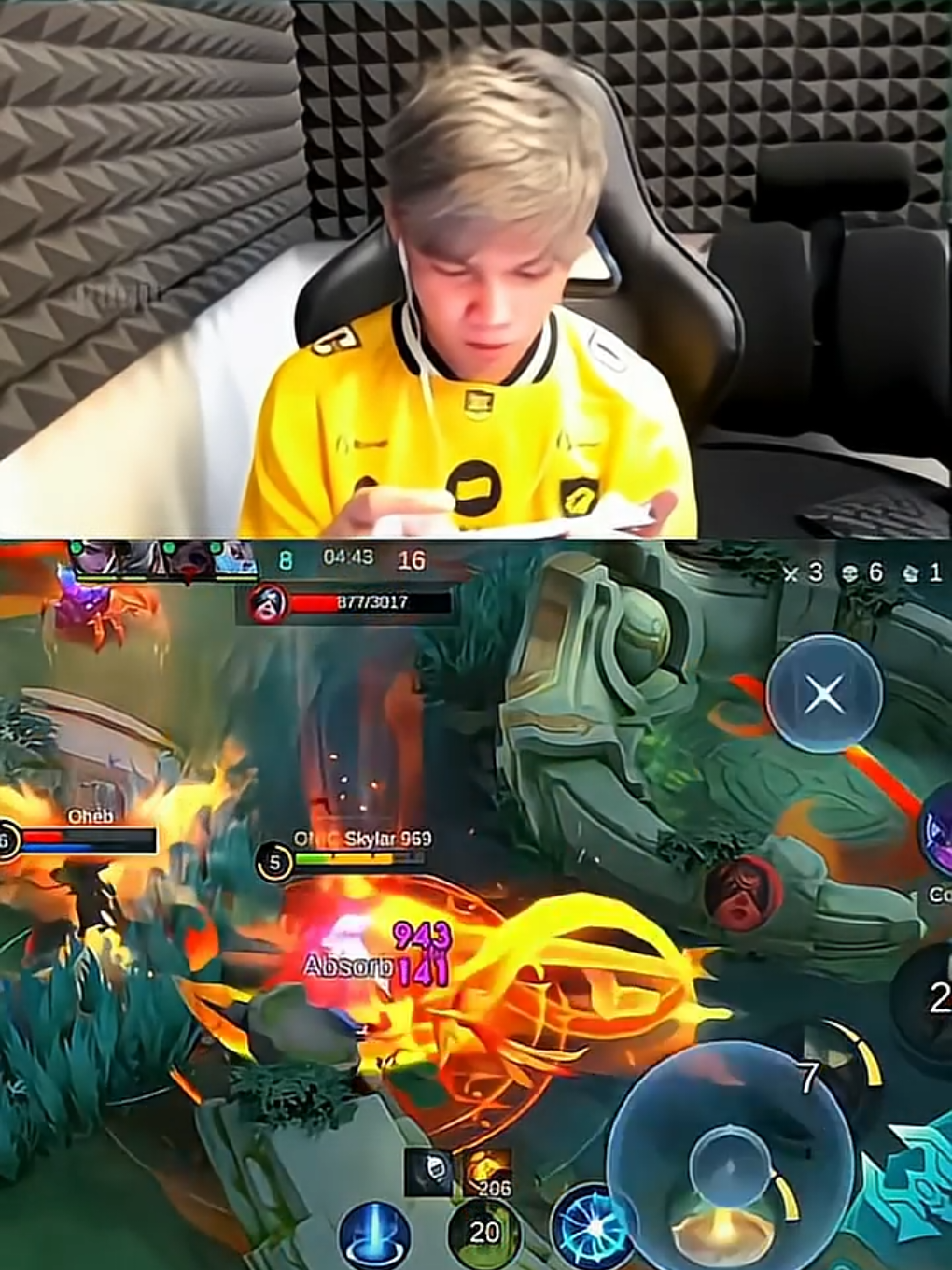 moment skylar lock oheb malah kena outplay #trendtiktok #streamer #onicesport #mobilelegends #terbaru @ONIC Esports @Mobile Legends Indonesia 