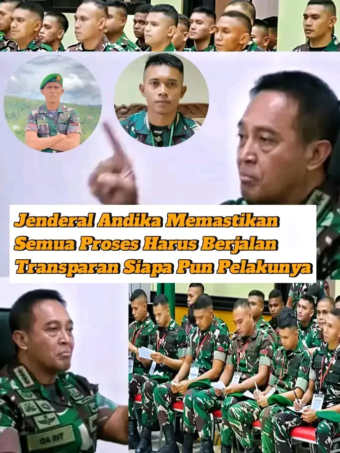 Keadilan Harus Hadir Untuk Lucky,Untuk Keluarga dan Untuk Rakyat Indonesia 😭😭 Di balik seragam loreng yang harusnya jadi simbol kehormatan, ada kisah pilu seorang prajurit muda: Prada Lucky Chepril Saputra Namo. Ia datang untuk mengabdi pada negara tapi justru nyawanya melayang di tangan sesama rekan sendiri💔🤍🕊️ Sidang demi sidang kini terus berjalan di Pengadilan Militer III-15 Kupang. Saksi-saksi dipanggil. Ada yang jujur, ada yang banyak berkata “tidak tahu”, “tidak ingat”. Namun suara keluarga korban tidak pernah padam. Mereka hanya ingin satu hal: keadilan untuk Lucky💔 Di tengah ramainya perhatian publik, TNI menegaskan bahwa tak ada ruang bagi kekerasan dalam pembinaan prajurit. Panglima TNI Jenderal Andika Perkasa memastikan, semua proses hukum harus berjalan transparan, siapa pun pelakunya, apa pun pangkatnya. Kasus ini membuka mata banyak orang. Bahwa di balik dinding barak, ada budaya senioritas yang bisa berubah menjadi kekerasan mematikan. Bahwa seorang prajurit muda bisa kehilangan masa depan hanya karena salah pembinaan. Dan hari ini, seluruh mata tertuju pada ruang sidang itu. Akankah keadilan benar-benar ditegakkan? Akankah pengorbanan Prada Lucky tidak sia-sia? Keluarganya menunggu. Rakyat menunggu. Indonesia menunggu. Keadilan harus hadir — untuk Lucky, untuk keluarganya, dan untuk masa depan TNI yang lebih manusiawi. 😭 #jenderalandikaperkasa  #tniindonesia🇮🇩   #pradalucky  #fypシ゚ #trending 