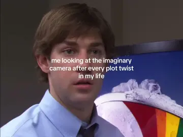 i literally turn into jim #jimhalpert #theoffice #lookingintothecamera #relatable #foryou 