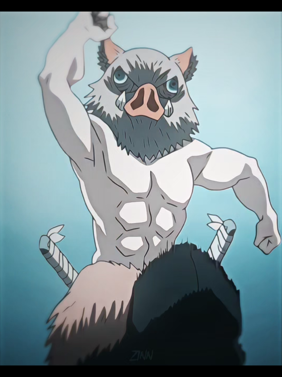 The flexibility of Inosuke ☠️ I made this edit while testing new color grading | #kimetsunoyaiba #inosuke #animeedit #demonslayer #knyedit 