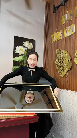 Gương chữ nhật cao cấp kháng nước và kết hợp sưởi không lo bị mờ khi tắm #oanhoioanh  #noithatnhatam  #guongchunhat  #guongled3mau 