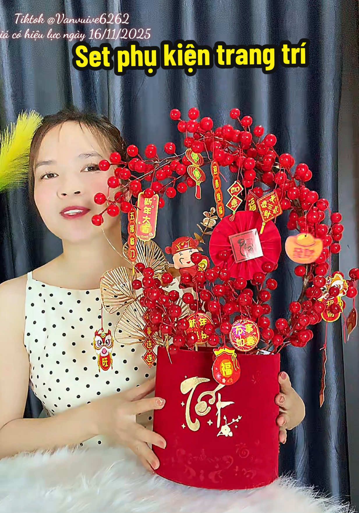 Set đồ trang trí Tết #settrangtritet #combotrangtritet #trangtritet #vanvuive6262 #xh 