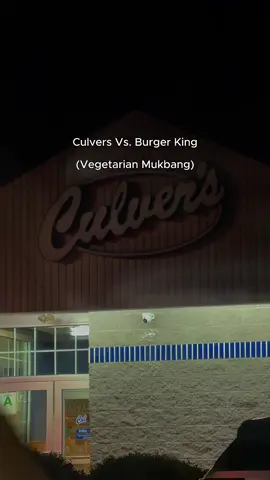 Culver’s Vs. Burger King Feast: Veggie Edition! #culvers #burgerking #food #mukbang #fyp 