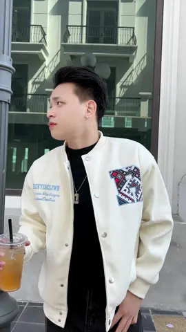 SJC Áo Khoác Bomber Vải Dạ Lót