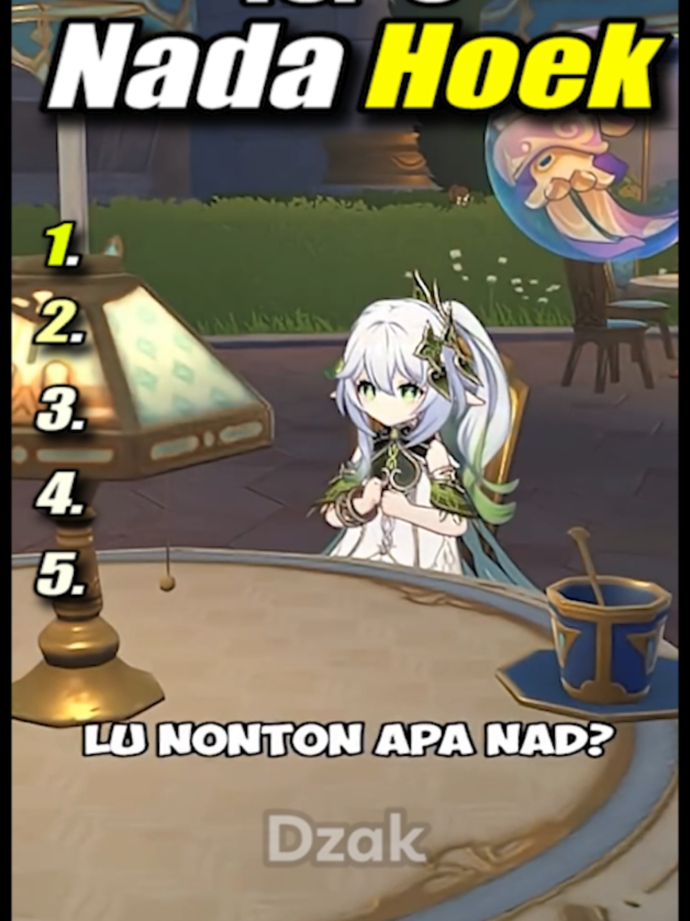 Nada Hoek Compilation #genshin #GenshinImpact #dzakclip  #hoyoverse 