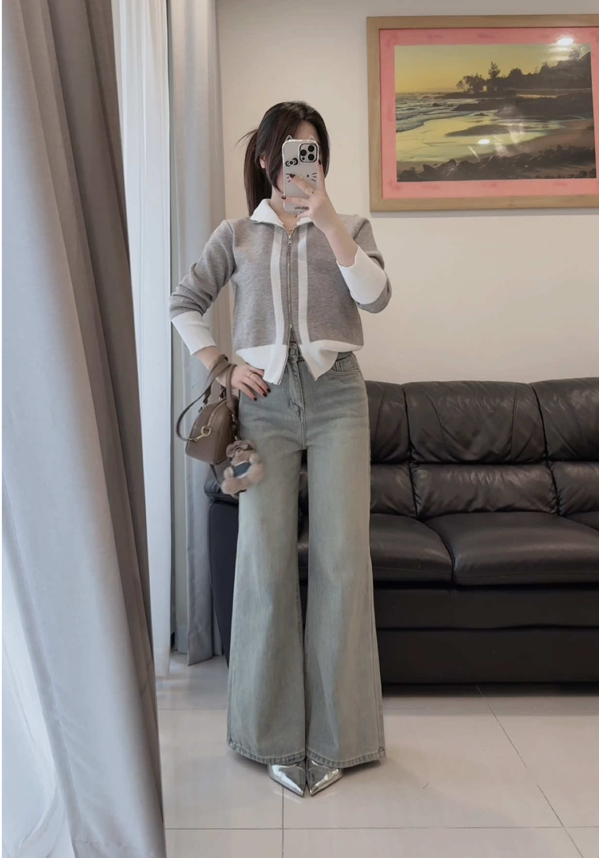 Quần jean phải tôn dáng cỡ này mới muaa 🤫✨ #h2oclothing #thequao #quanjeanongrong #quanjeanongloe 