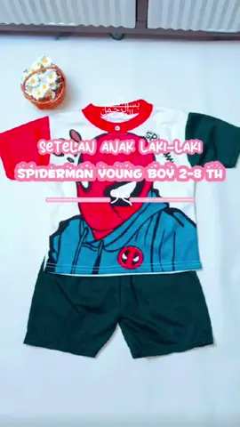 Setelan anak laki-laki motif spiderman young boy #CapCut #setelananakcowok #setelananaklakilaki #bajuspiderman #bajuanakmurah