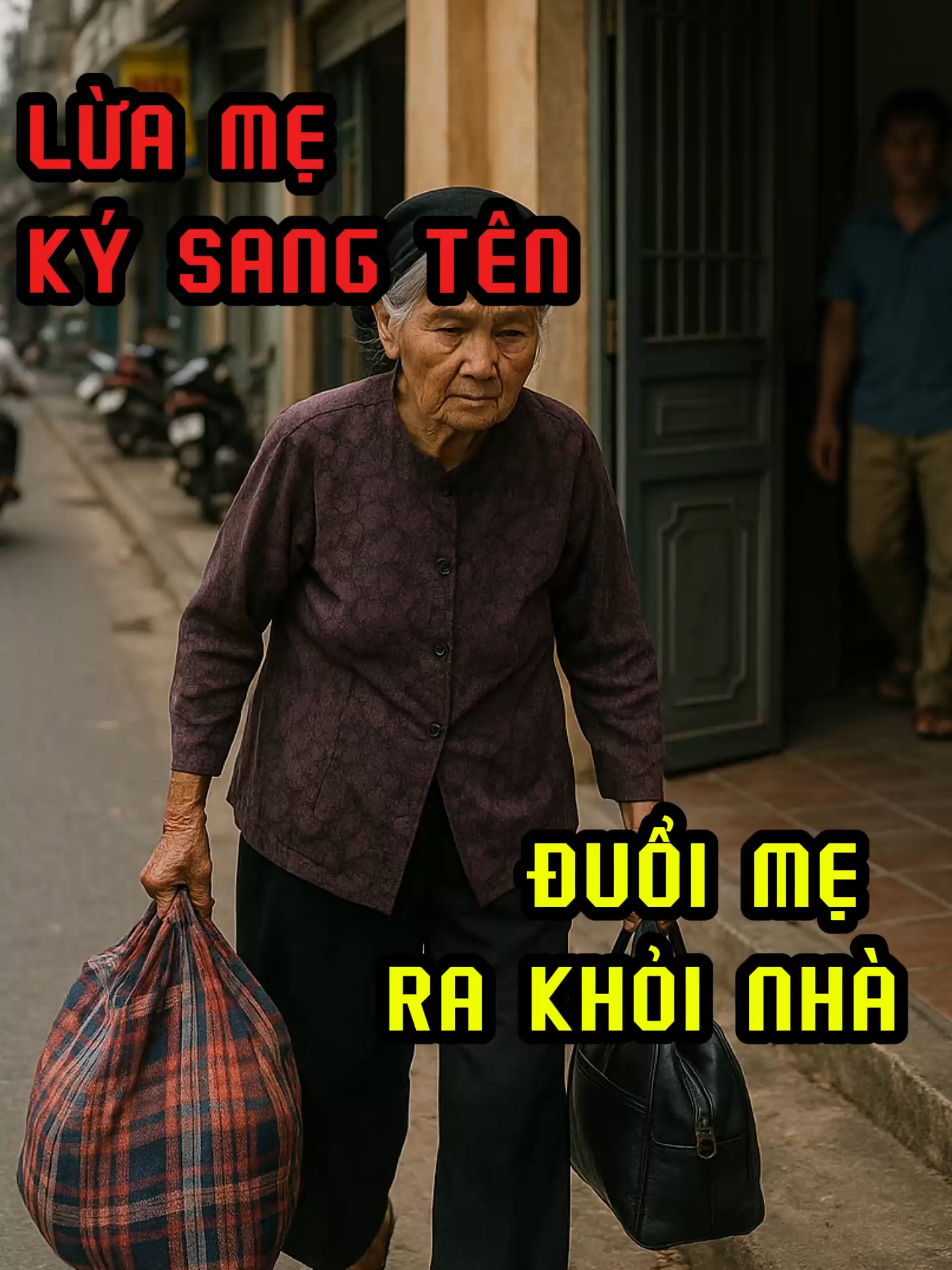 Mẹ gần 80 tuổi, nuôi con cả đời để rồi bị chính con trai lừa ký mất nhà, con dâu thì mở miệng đuổi ra đường như người ăn nhờ ở đậu. Với kiểu con cái chỉ biết tiền, theo bạn có đáng bị cắt đứt huyết thống luôn không? #tiktokvn #xuhuong #fyp #dramagiadinh #tamsugiadinh