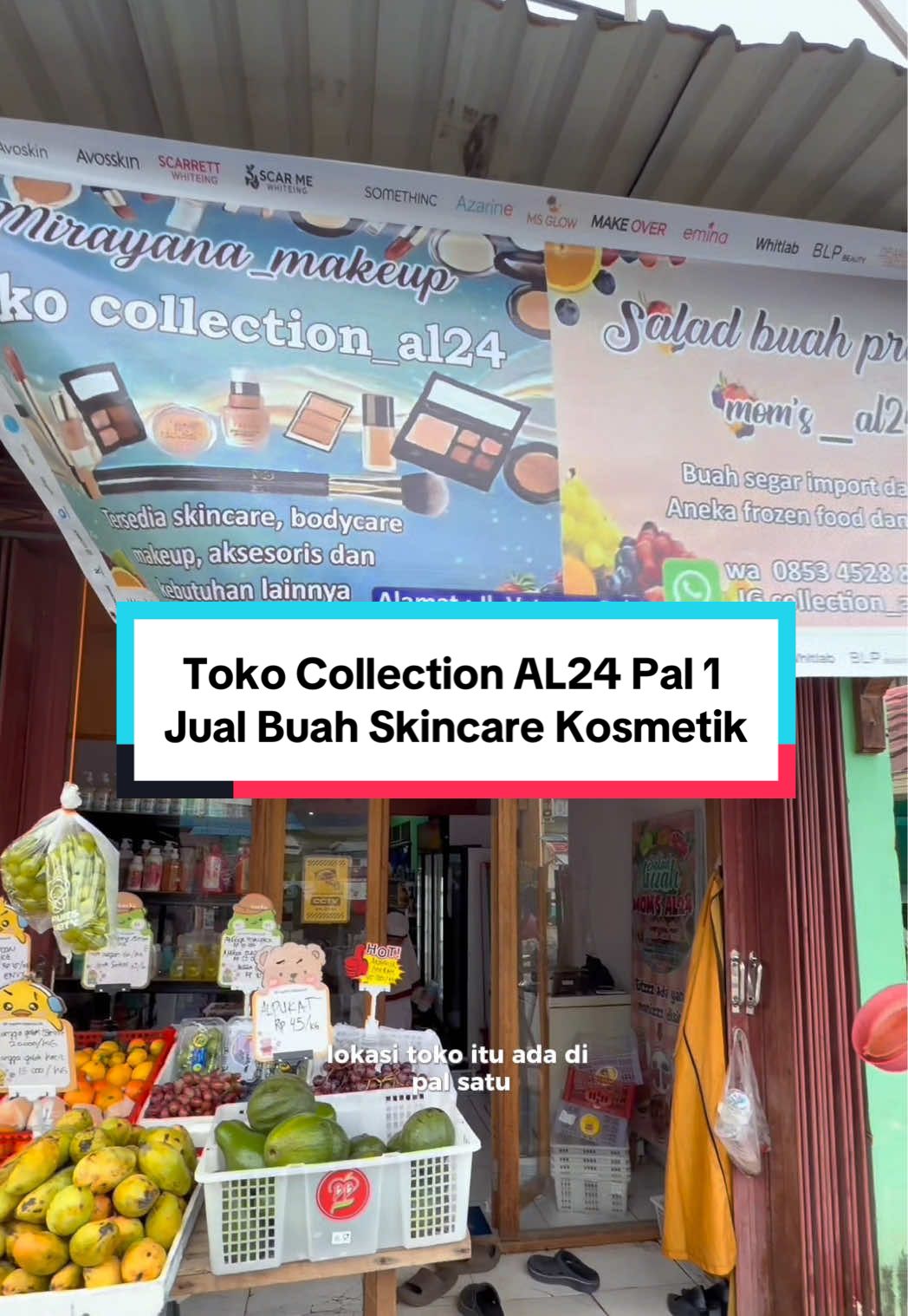 Belanja lengkap dalam satu tempat? Di Collection AL 24 semuanya ada! Mulai dari buah segar, skincare, kosmetik, parfum, aksesoris, sampai kebutuhan harian—semua lengkap banget. Lokasi di Pal Satu, samping praktek dokter gigi Huda. Buka setiap hari dari jam 08.00 - 22.00 Wajib mampir kalau ke sini ya! #kotabarufood #kotabarukalsel 