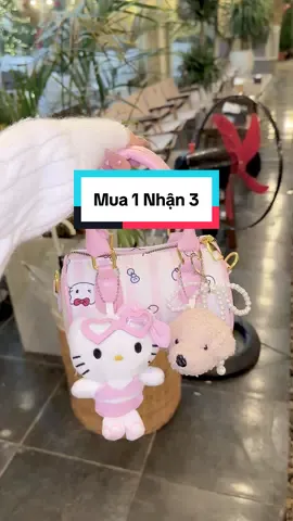 +MUA 1 NHẬN 3 ==> Túi trống hello kitty mớii xinh lắm giá sale hời ❤️❤️ #tuidichoi #tuihottrend2025 #tuideocheonu #xuhuong 
