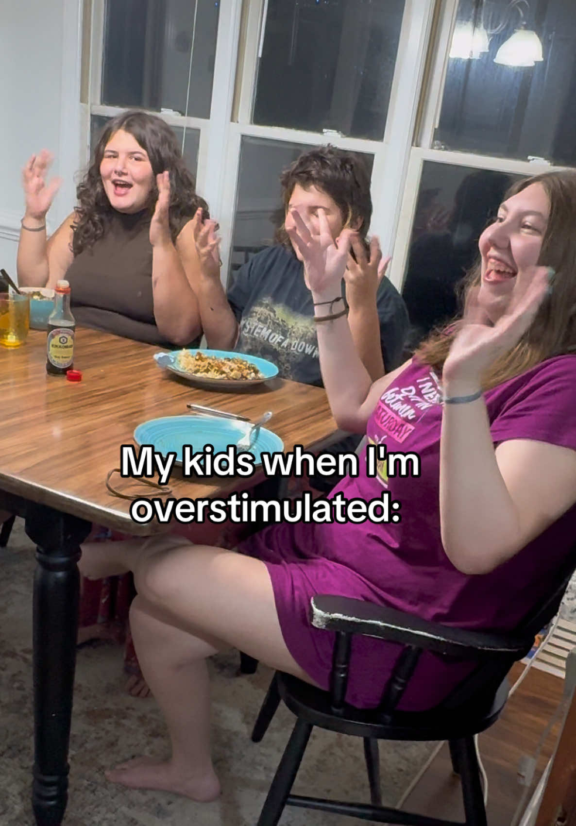 Meanwhile I'm just trying to make stir fry 🫣 #dinnertime #funny #overstimulated #MomsofTikTok 