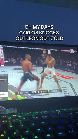 I HAVE NEVER SEEN LEON OUT COLD DAMN #UFC 