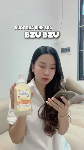 Nước rửa bình mẹ nào cũng chuộng hiện nay, sạch mà thơm dịu nhẹ#mevabe #mebimsua #BZUBZU #BZUBZUvietnam #nuocruabinhbzubzu 