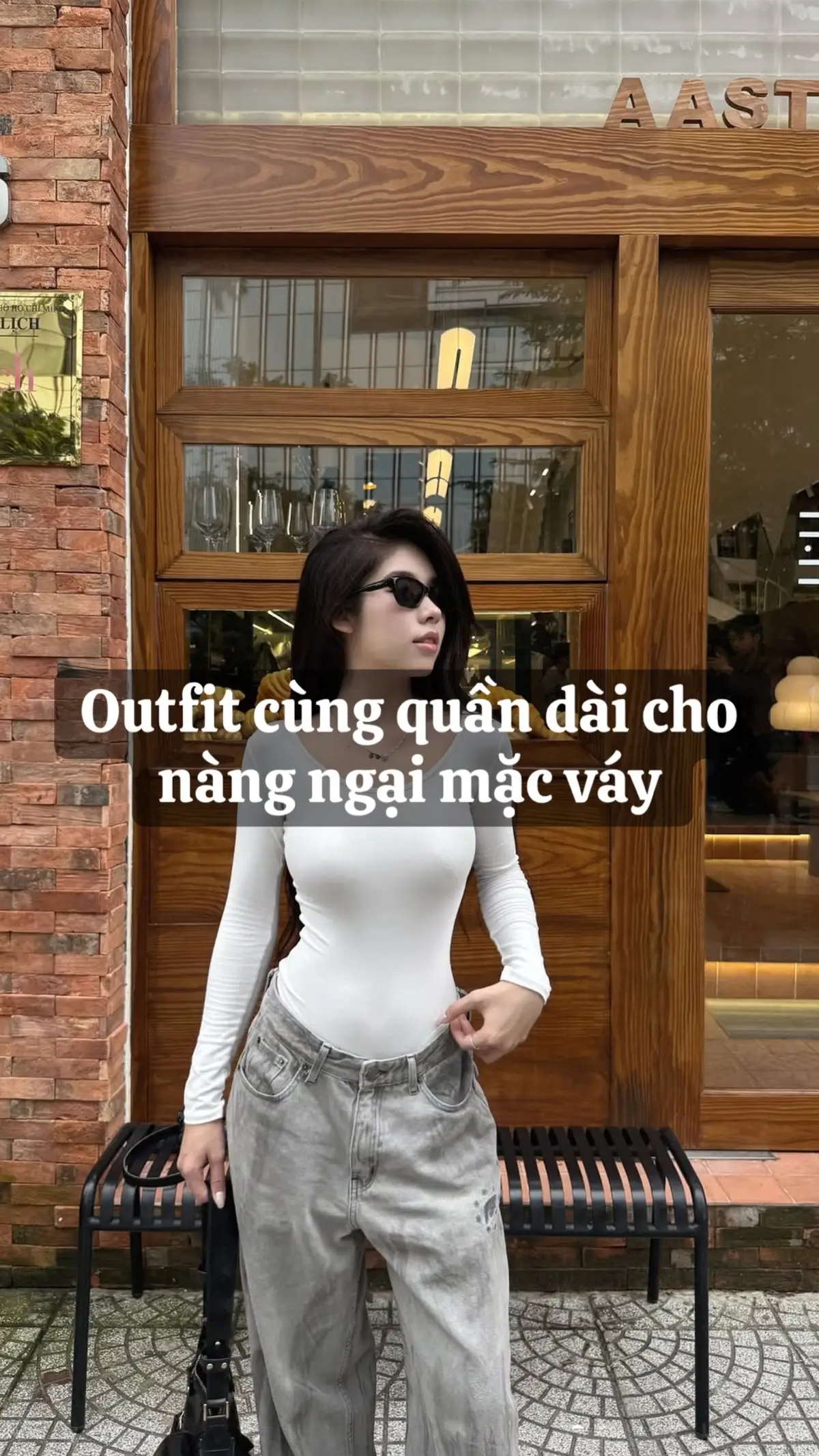🤍#phoidoxinh #outfit #thoitrang #quanxinh #quandai 