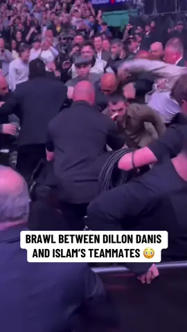 Danis was escorted out of UFC 322 after an altercation with some of Islam Makhachev’s teammates, including Magomed “John Pork” Zaynukov. (via MikeBohn/X) #UFC #mma #islammakhachev #ufc322 