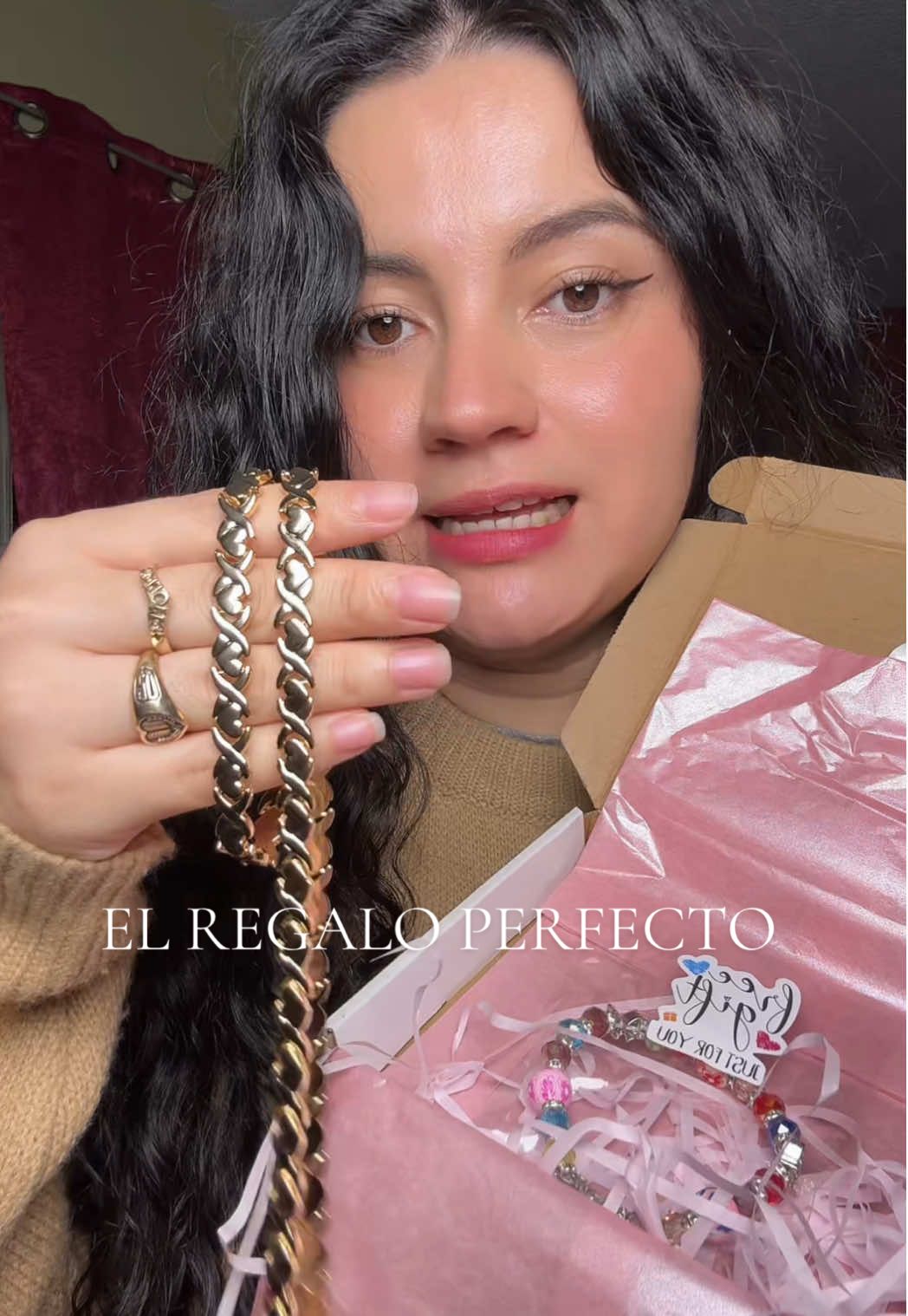 Juego de collar y pulsera chapados en oro 14k #necklace #jewelry #TiktokShopBlackFriday #TiktokShopCyberMonday #blackfriday 