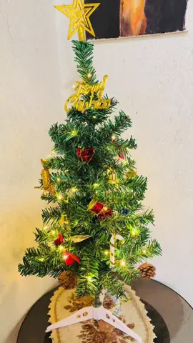Small tree, big Christmas vibes 🎄✨ #tabletop #holidayaesthetic #christmasdecor #holiday #paskongpinoy 