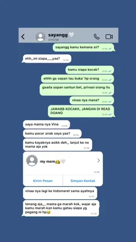 aku kira mama nya bakalan marah wkwk  #pov #sschat #xyzbca #fyp ib:@who?🤷🏻‍♂️ 
