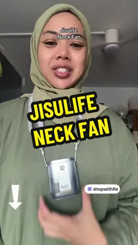 Neck Fan just hang or clip to your waistband to cool down from the heat! #jisulife #jisulifeneckfan #portablefan #jisulifeminifan #CreateToWin 