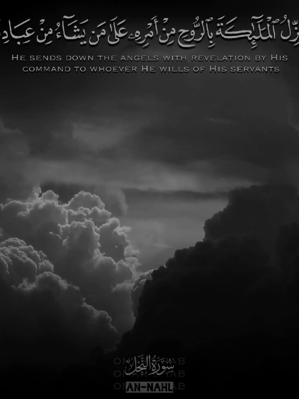 🖤.يُنَزِّلُ ٱلۡمَلَٰٓئِكَةَ بِٱلرُّوحِ مِنۡ أَمۡرِهِۦ عَلَىٰ مَن يَشَآءُ مِنۡ عِبَادِهِۦٓ . . . #quran #قران #الشيخ_محمد_عمران 