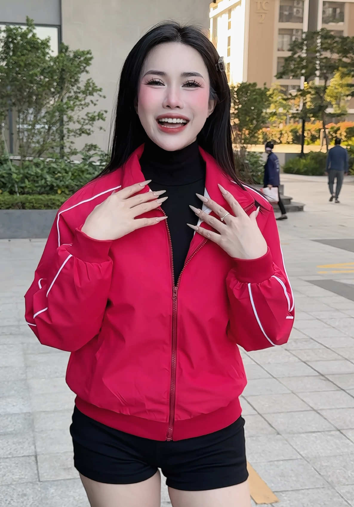 Áo Khoác Gió Nữ Siêu Xinh 2 Lớp #xuhuong #lienkim2222 #aogio 