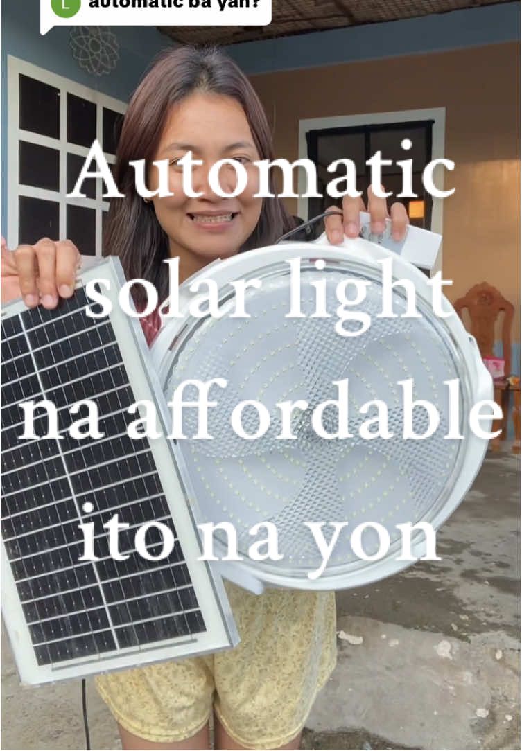 Replying to @Lily Recierdo automatic napo si ating solar light kahit iwan nyo ng hindi naka set up once na magdilim may ilaw yan #solar #solarlights #solarpannel #waterproof #affordable 