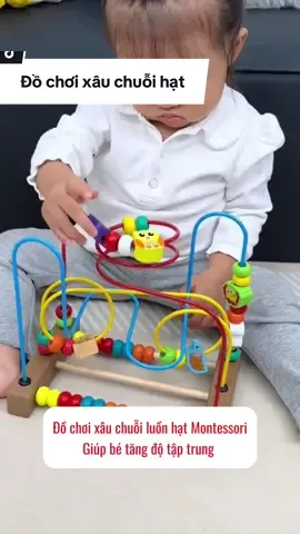 Đồ chơi xâu chuỗi hạt Montessori giúp bé tăng độ tập trung #taphoanhabo3 #dochoixauchuoihat #dochoimontessori #dochoithongminh 