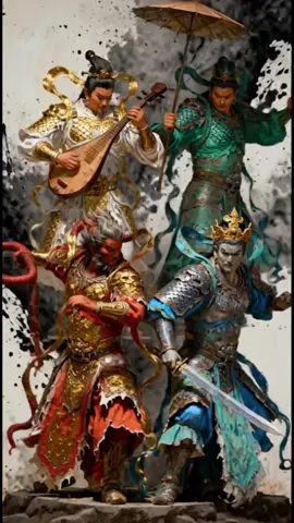 👑 Tứ Đại Thiên Vương Tứ Đại Thiên Vương (còn gọi là Tứ Đại Kim Cương) là bốn vị thần hộ pháp quan trọng, có nhiệm vụ canh giữ bốn phương Đông, Tây, Nam, Bắc và bảo vệ Phật pháp, hộ trì thế gian. 1. Trì Quốc Thiên Vương (Dhṛtarāṣṭra) - Phương Đông • Ý nghĩa: Trì Quốc (Giữ gìn quốc gia, bảo vệ chúng sinh). • Pháp khí: Thường cầm đàn Tỳ Bà, biểu trưng cho sự điều hòa và hòa thuận. 2. Tăng Trưởng Thiên Vương (Virūḍhaka) - Phương Nam • Ý nghĩa: Tăng Trưởng (Phát triển, tăng trưởng các hạt giống thiện, bảo hộ Chánh Pháp). • Pháp khí: Thường cầm gươm báu hoặc Đao Kiếm, biểu trưng cho sự cắt đứt vô minh và sức mạnh. 3. Quảng Mục Thiên Vương (Virūpākṣa) - Phương Tây • Ý nghĩa: Quảng Mục (Mở rộng tầm mắt quan sát thế giới, thấu rõ mọi sự vật). • Pháp khí: Thường cầm rắn hoặc rồng quấn trên tay, biểu trưng cho sự quan sát và điều tiết. 4. Đa Văn Thiên Vương (Vaiśravaṇa) - Phương Bắc • Ý nghĩa: Đa Văn (Nghe nhiều, biết rộng, thường xuyên nghe Đức Phật thuyết pháp). • Pháp khí: Thường cầm Lọng/Dù hoặc Bảo tháp, biểu trưng cho sự che chở và giữ gìn kho báu trí tuệ. Tóm lại: Bốn vị Thiên Vương này không chỉ bảo vệ thế giới vật chất mà còn nhắc nhở Phật tử về những phẩm chất cần có trên con đường tu tập: Điều hòa, Tăng trưởng điều thiện, Quan sát rõ ràng, và Học hỏi rộng khắp. #phatphapnhiemmau #loiphatday #giacngo #donracvuontam #fyp 