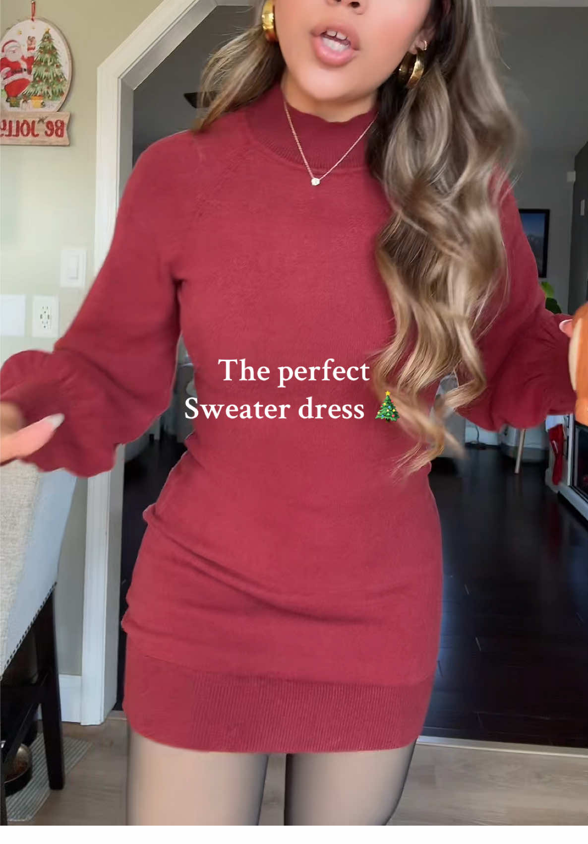 Sweater dress 🩷 #sweaterdress #sweaterdresses #holidayinspo #tiktokshopblackfriday #tiktokshopcreatorpicks 