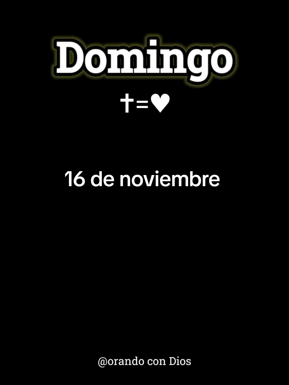 Buenos días Dios hoy es domingo gracias por regalarme un nuevo día, gracias porque puedo finalizar una semana más, aprendí mucho en el camino, y sé que seguiré aprendiendo más cada día, pongo en tus manos mi día en el nombre de Jesús Amén #noviembre #oracion #oracionespoderosas #oraciondelamañana 