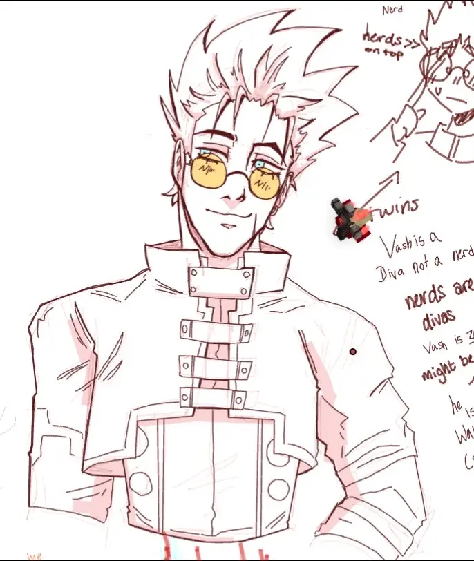 Me and @Osamugyatt127 were at this for like a solid 2 hours #trigun #vashthestampede #wolfwood #trigunfanart #fanart 