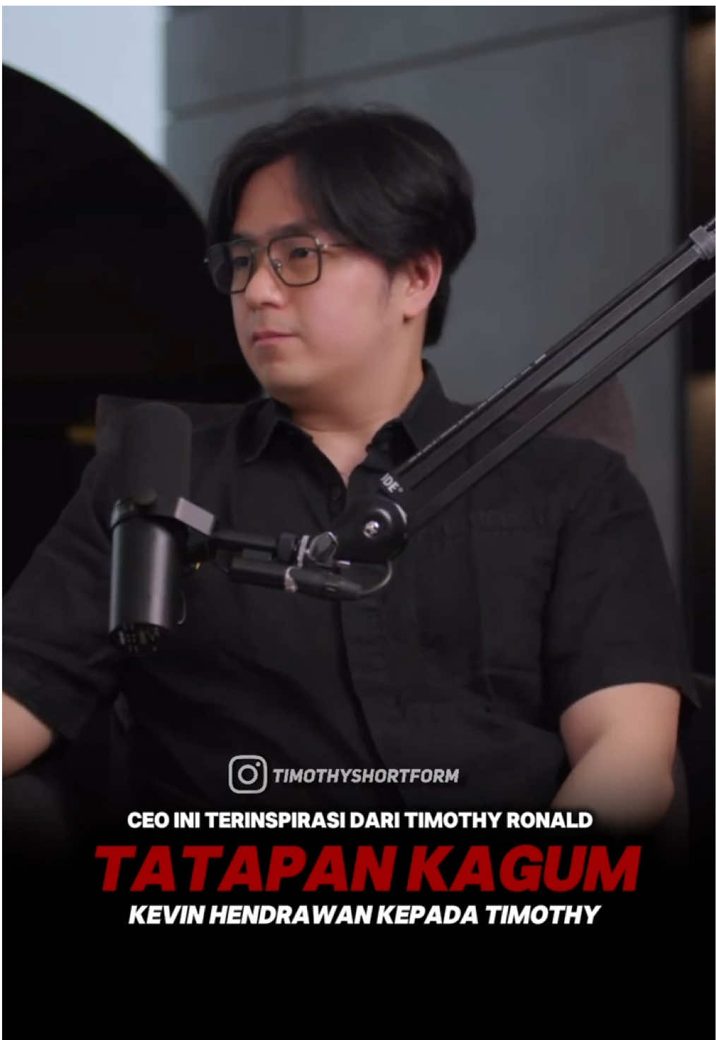 Tatapan kagum kevin hendrawan kepada Timothy🥹 #timothyronald #kevinhendrawan #podcast 