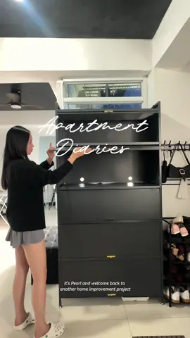 An empty corner no more — this cabinet is officially part of our home.🗄️ #storage #storagehacks #apartment #homeimprovement #cabinet 