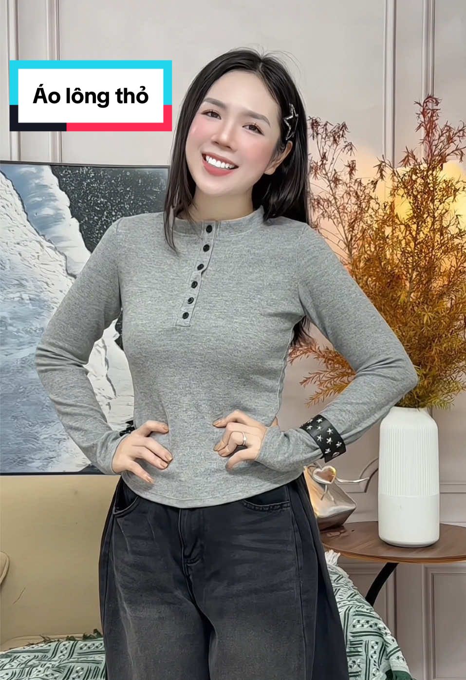 Áo lông thỏ #trangchoichang25 #thoitrang #thoitrangnu #aolongtho #aothunnudaitay 