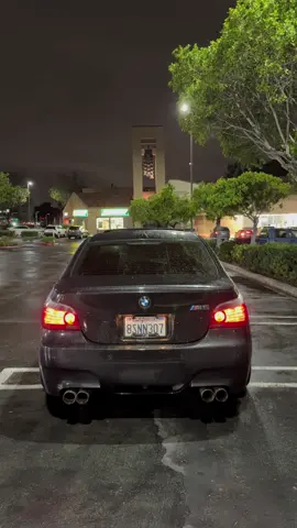 rainy days with an E60 M5 🖤                                               #bmw #e60 #m5 #beamer #fyp